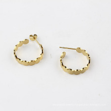 Fashion Jewelry Link Chain Hoop Earrings Big Circle Hoops Gold Color Earrings